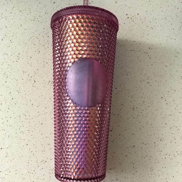 Brand new disney world 50th anniversary starbucks iridescent pink tumbler - Picture 3 of 7
